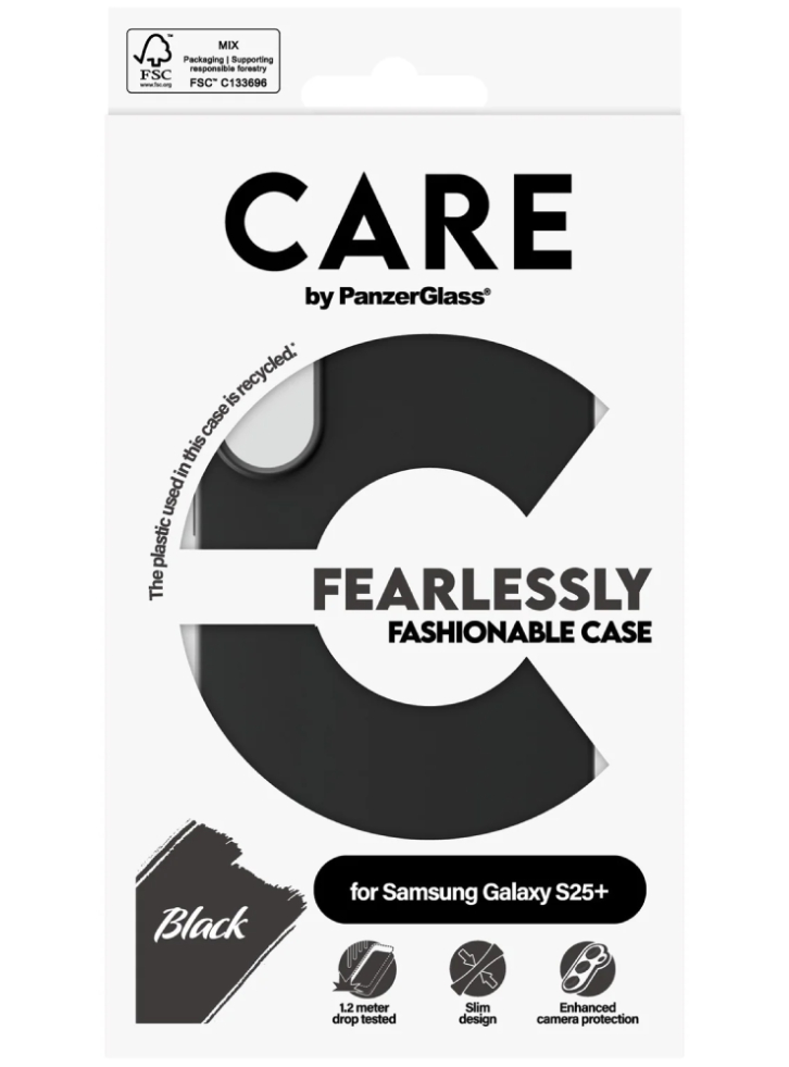 Care By Panzerglass Fashionable Case Black Samsung Galaxy S 2025 Plus