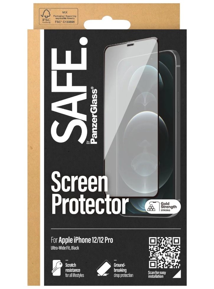 Safe By Panzerglass Screen Protector Apple Iphone 12 -12 Pro - Edge-to-edge