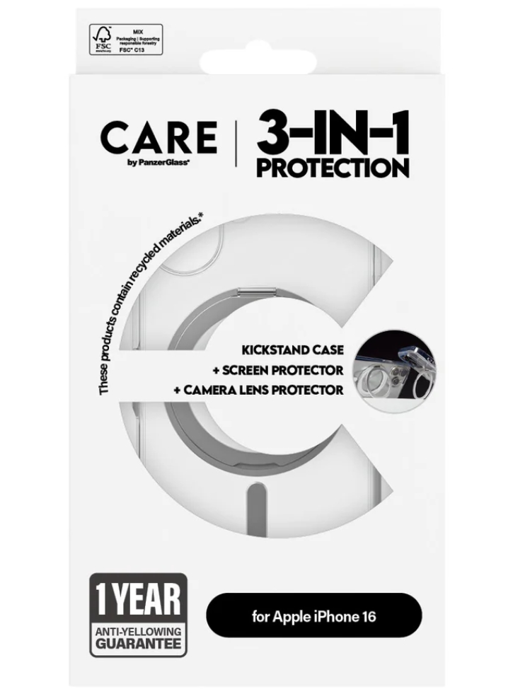 Care By Panzerglass 3-in-1 Ceramic Bundle Iphone 16