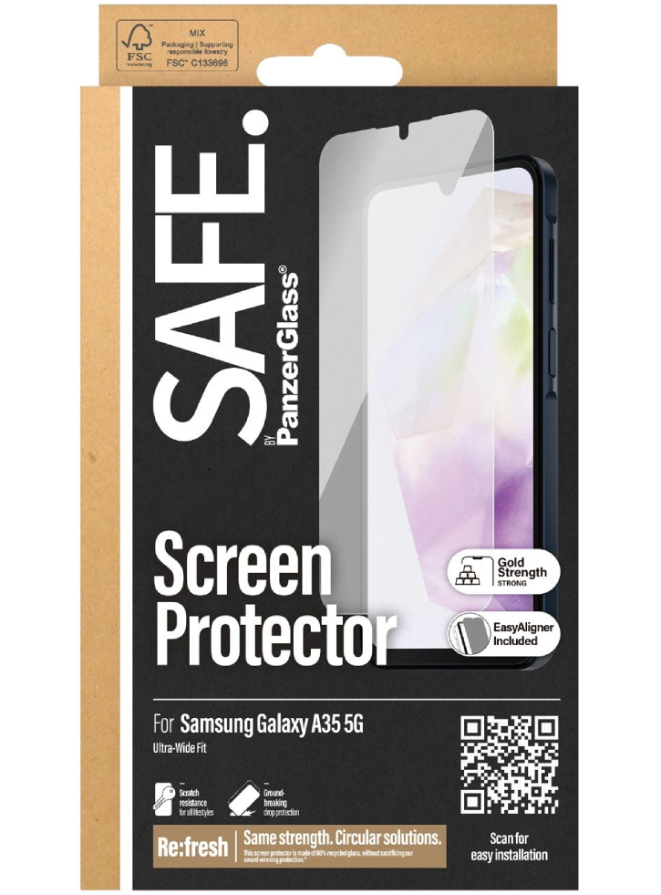 Safe By Panzerglass Screen Protector Samsung Galaxy A35 5g Ultra-wide Fit