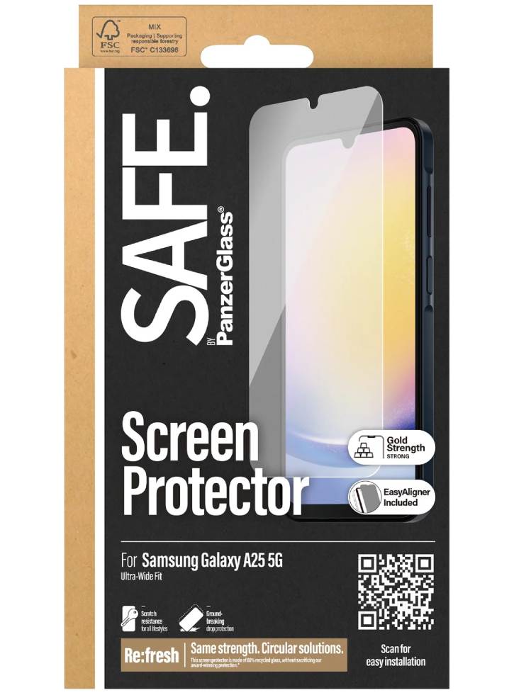 Safe By Panzerglass Screen Protector Samsung Galaxy A25 5g Ultra-wide Fit