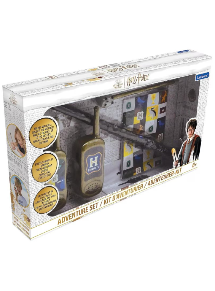Lexibook Harry Potter Kit With Walkie-talkie Up To 120m, Booklet, Pen And Magic Stick (rptw11hp)