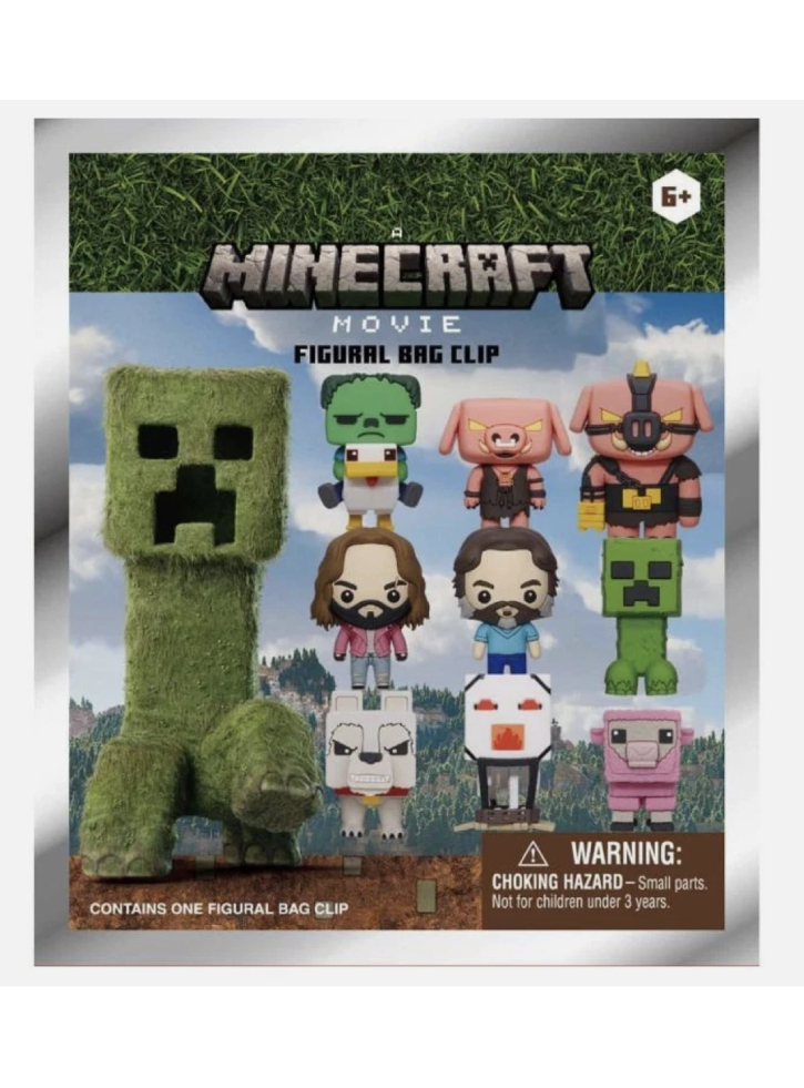 Monogram Minecraft Movie Blind Bag Random 3d Foam Bag Clips