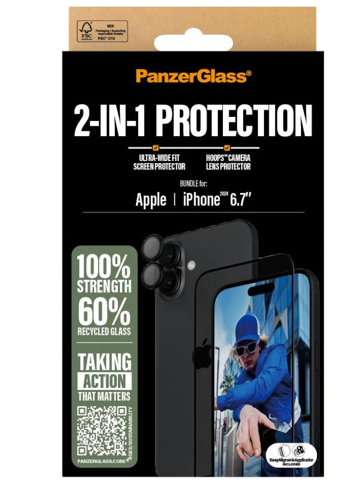 Panzerglass Iphone 16 Plus 6.7\'\' 3-in-1 Privacy Protect Bundle