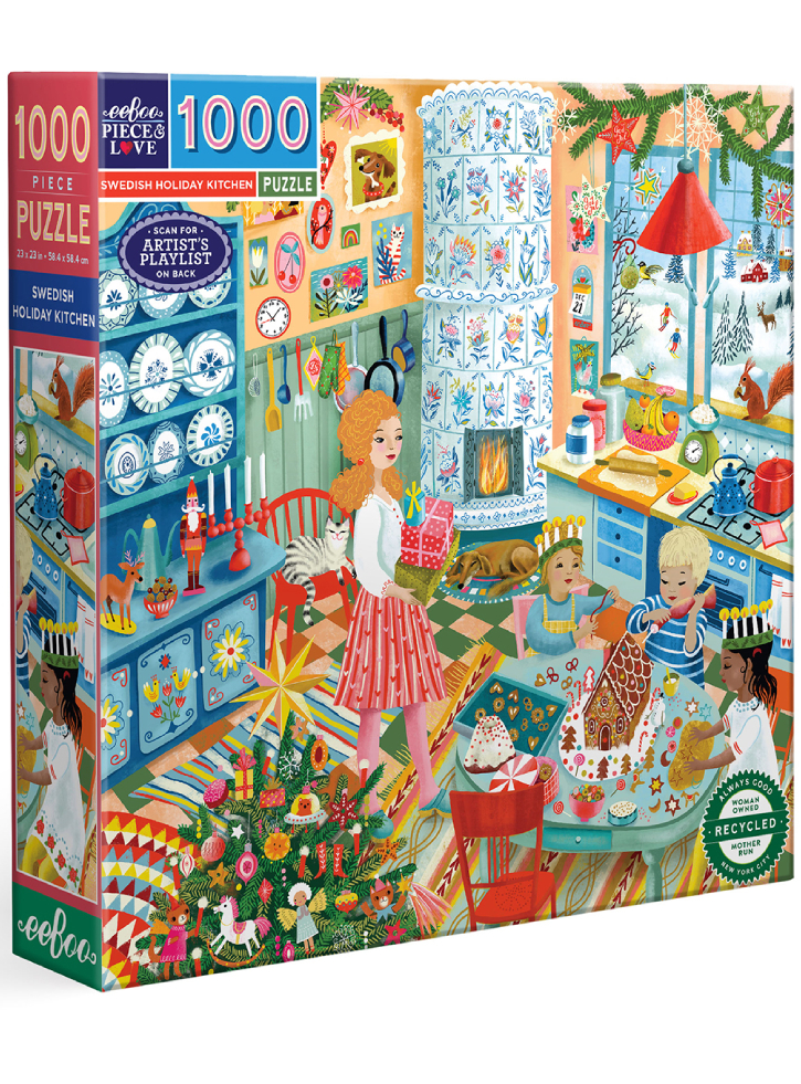 Eeboo Puzzle 1000 Pcs Swedish Holiday Kitchen (epzt750)