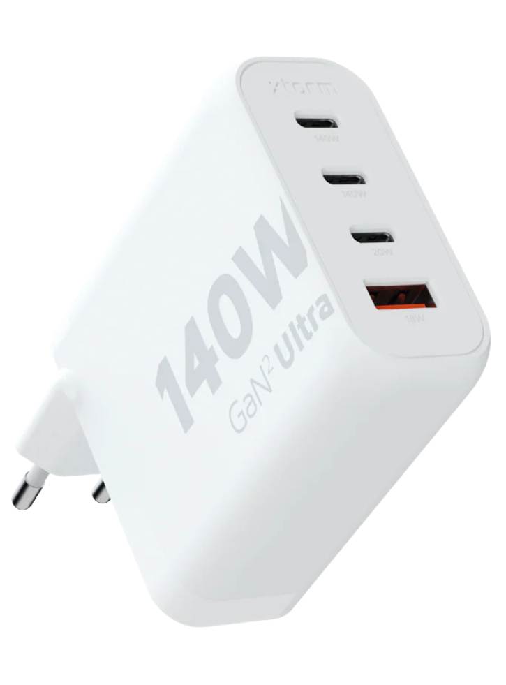 Xtorm 140w Gan2 Ultra Home Charger 3xusb-c/usb-a White