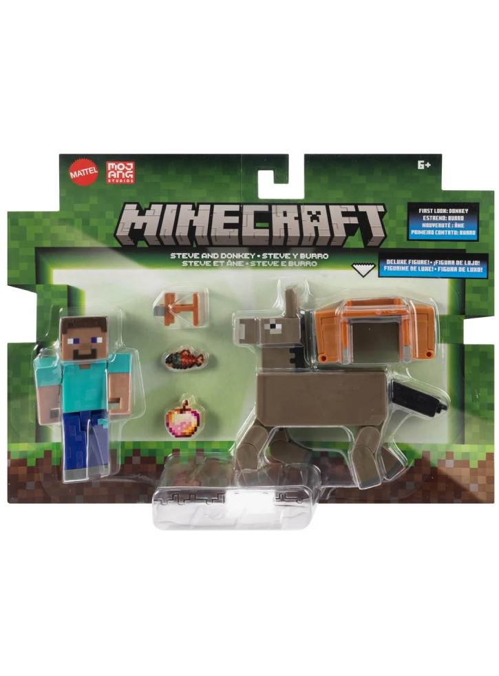 Minecraft Core 2 Pack Steve & Donkey