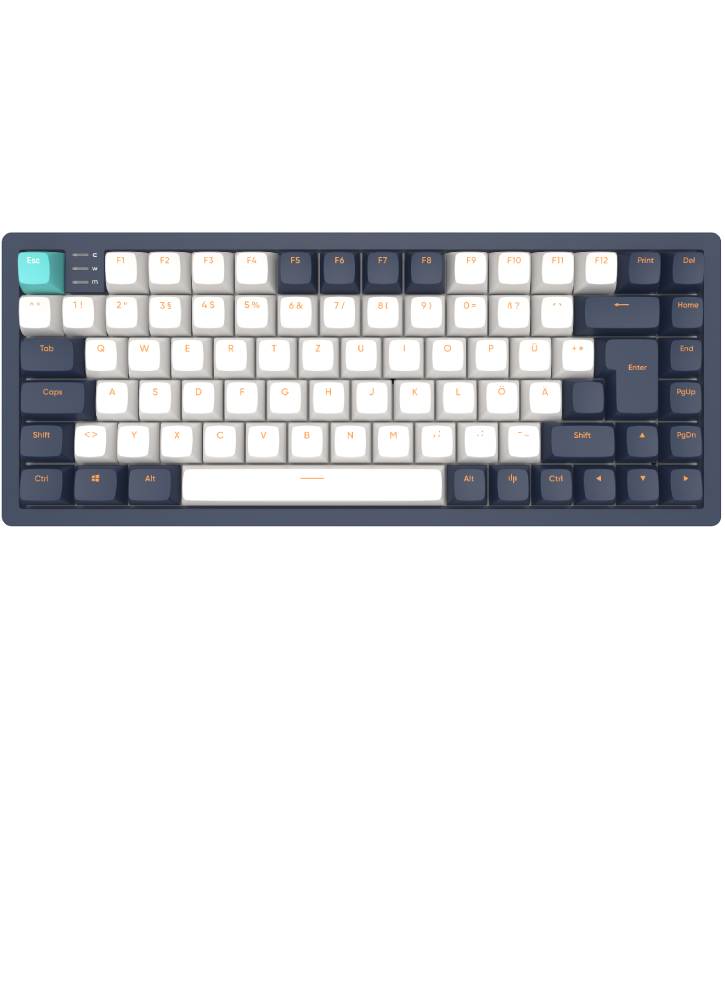 Keyboard Dark Project 83 Navy Blue/ivory Rgb