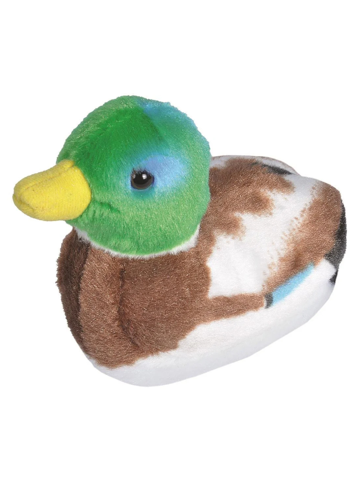 Wild Republic Plush Bird With Sound Mallard Duck 18cm (808023)