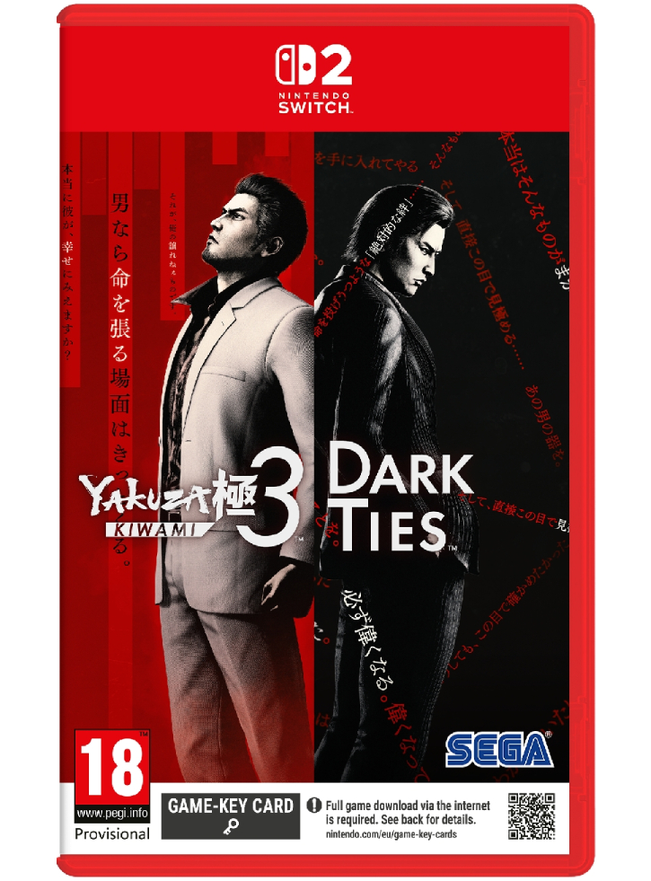 Yakuza Kiwami 3 & Dark Ties Game Key Card NSW2