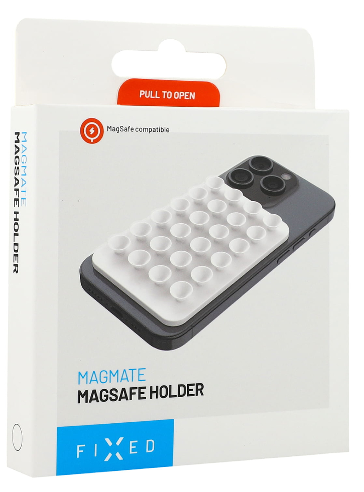 Fixed Magmate Magsafe Holder With Suction Cups White