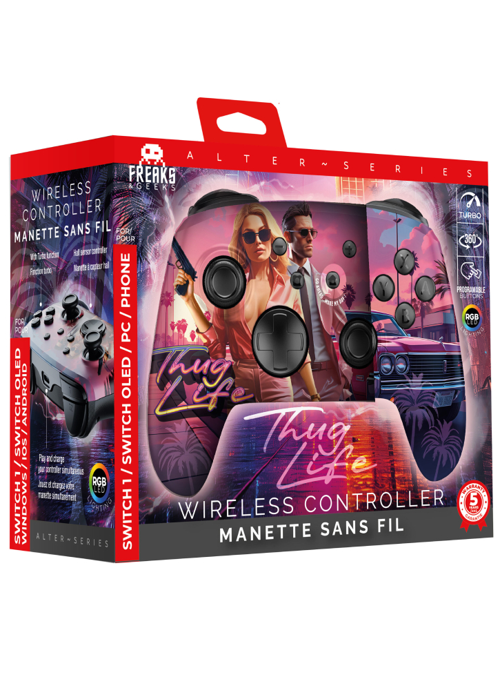 Trade Invaders Wireless Controller Thug Life Rgb