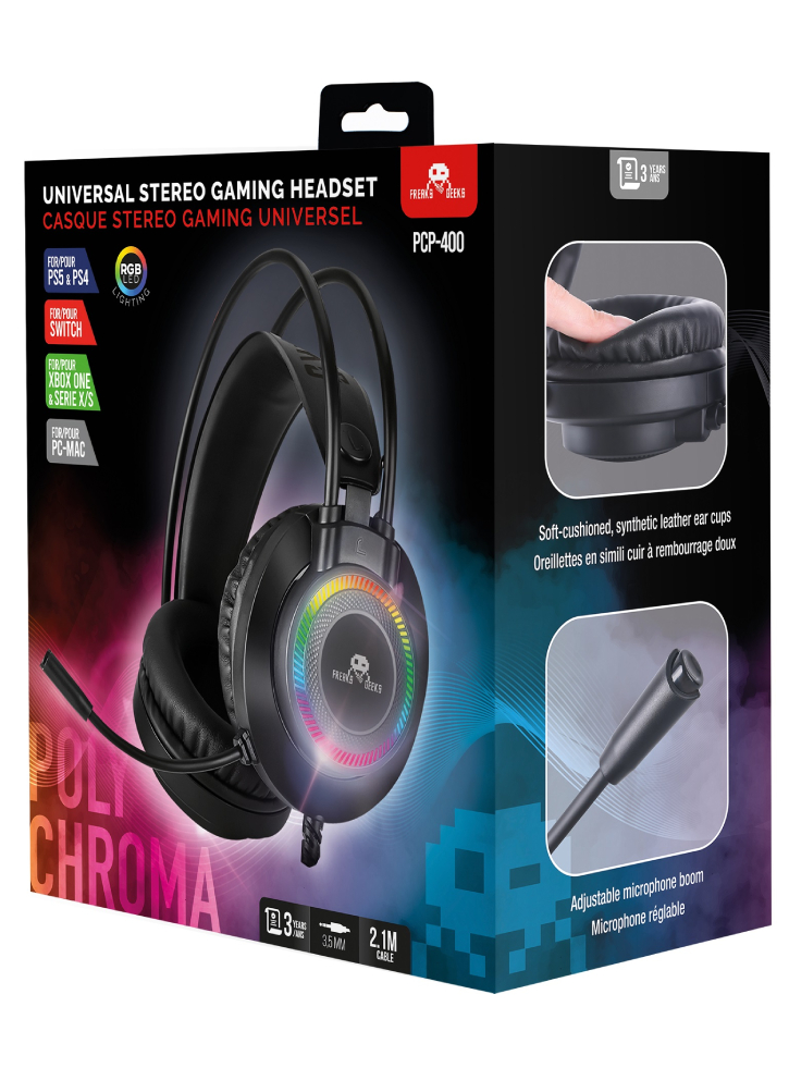 Trade Invaders Dual Headset With Backlit Microphone