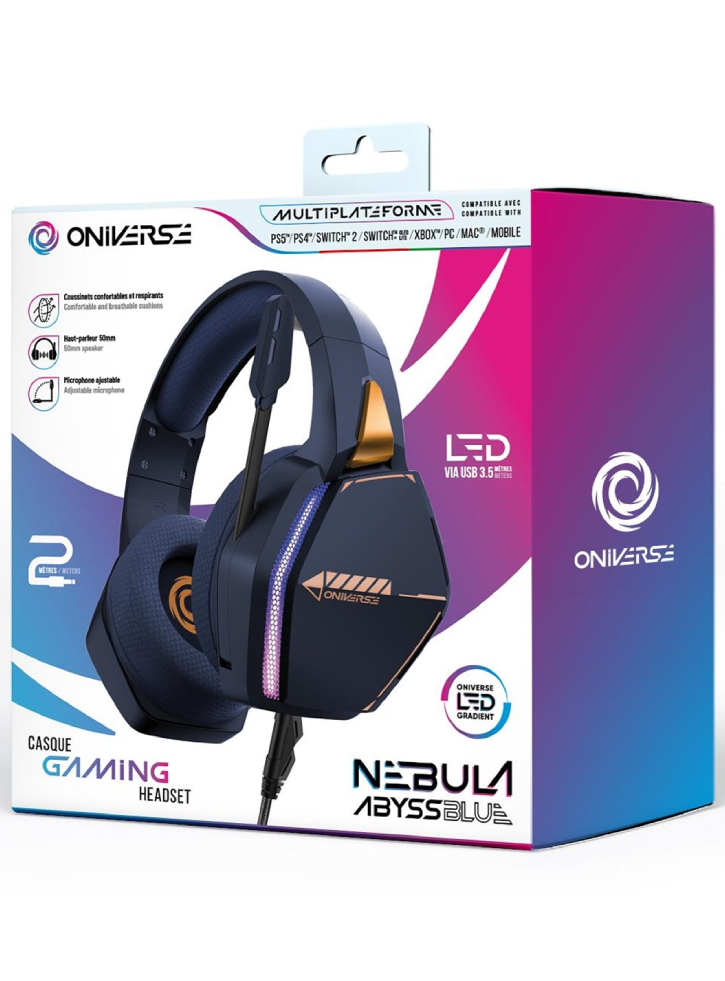 Oniverse Gaming Headset Nebula Abysse Blue