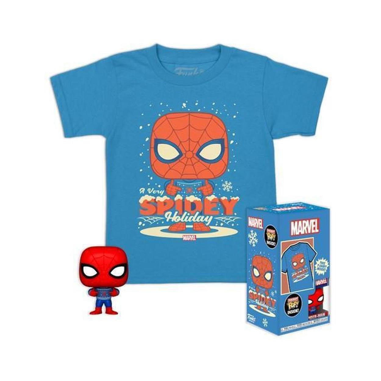 Pocket Pop! Marvel Holiday Spiderman & T Shirt L