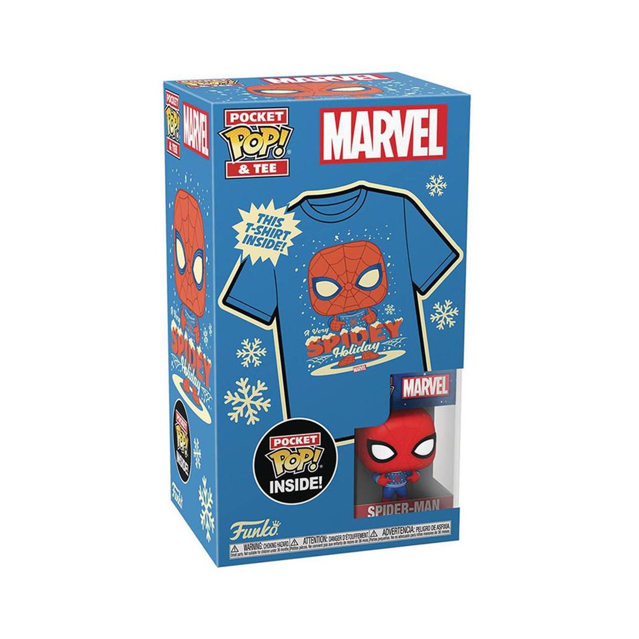 Pocket Pop! Marvel Holiday Spiderman & T Shirt S Child