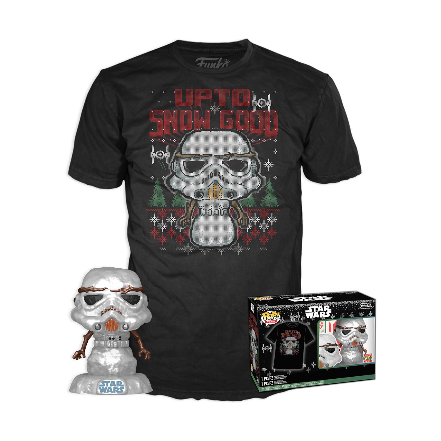 Pop! Star Wars Holiday Stormtrooper Metallic & T Shirt S