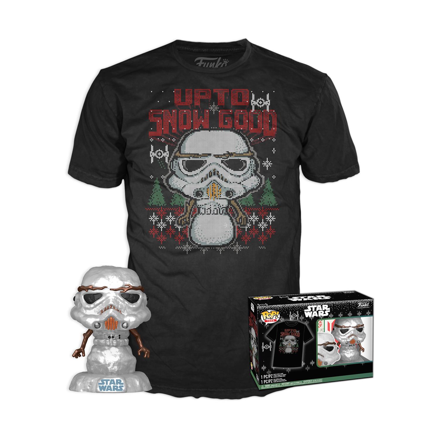 Pop! Star Wars Holiday Stormtrooper Metallic & T Shirt L