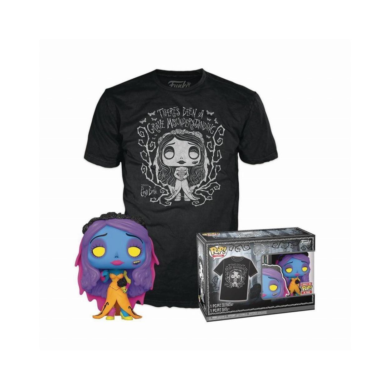 Pop! Tim Burton's Corpse Bride Emily Blacklight And T Shirt S