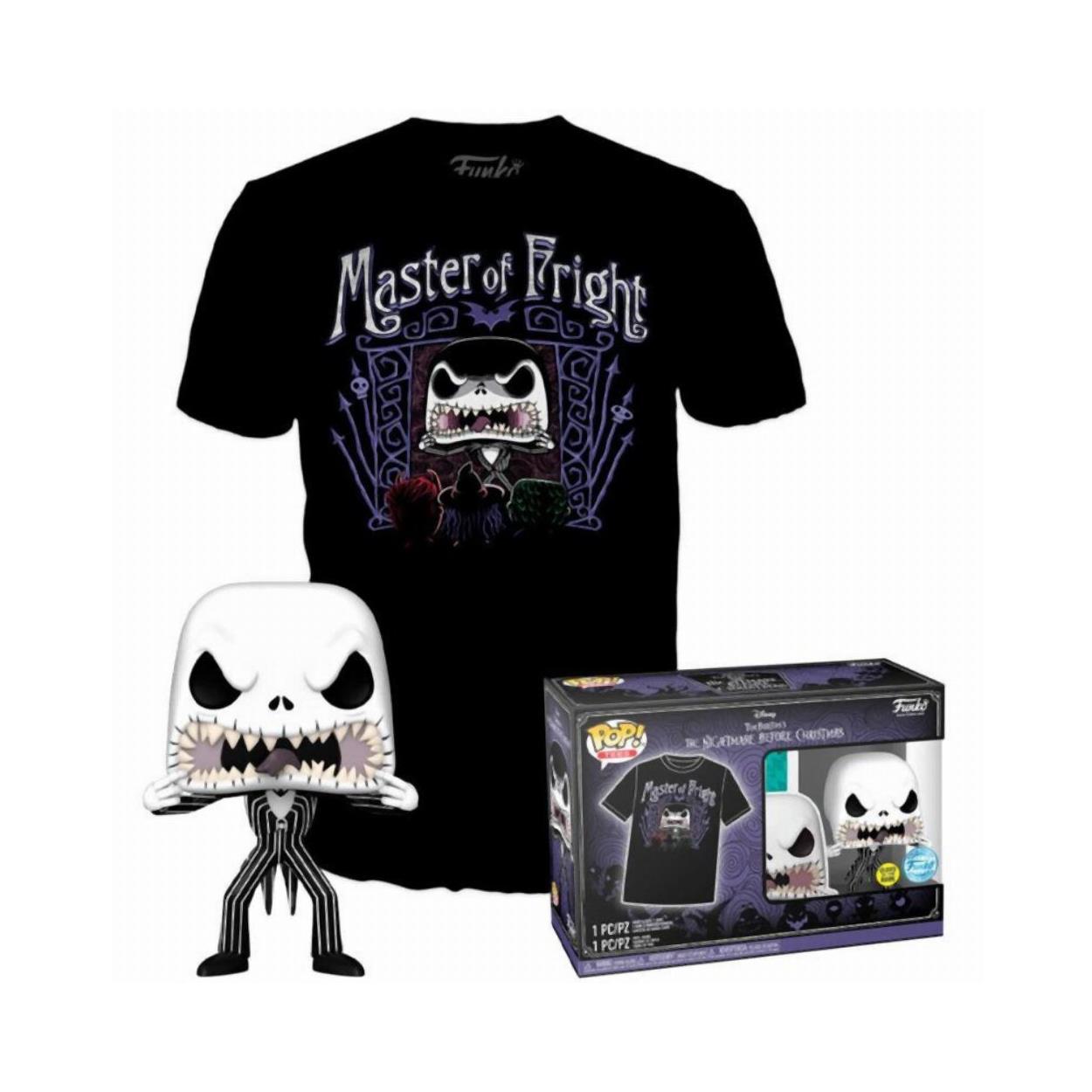 Pop! The Nightmare Before Christmas Jack Skellington Glows In The Dark & T Shirt S