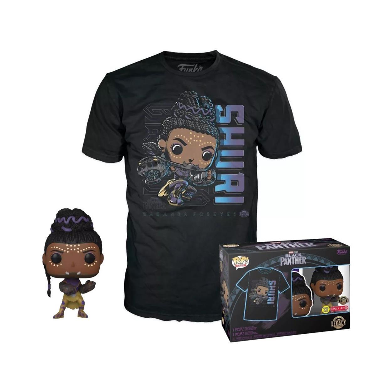 Pop! Marvel Black Panther Shuri Glows In The Dark & T Shirt Xl
